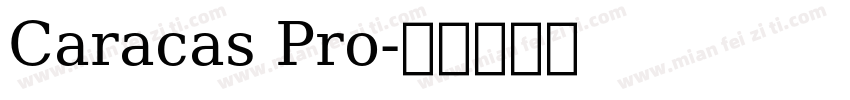 Caracas Pro字体转换